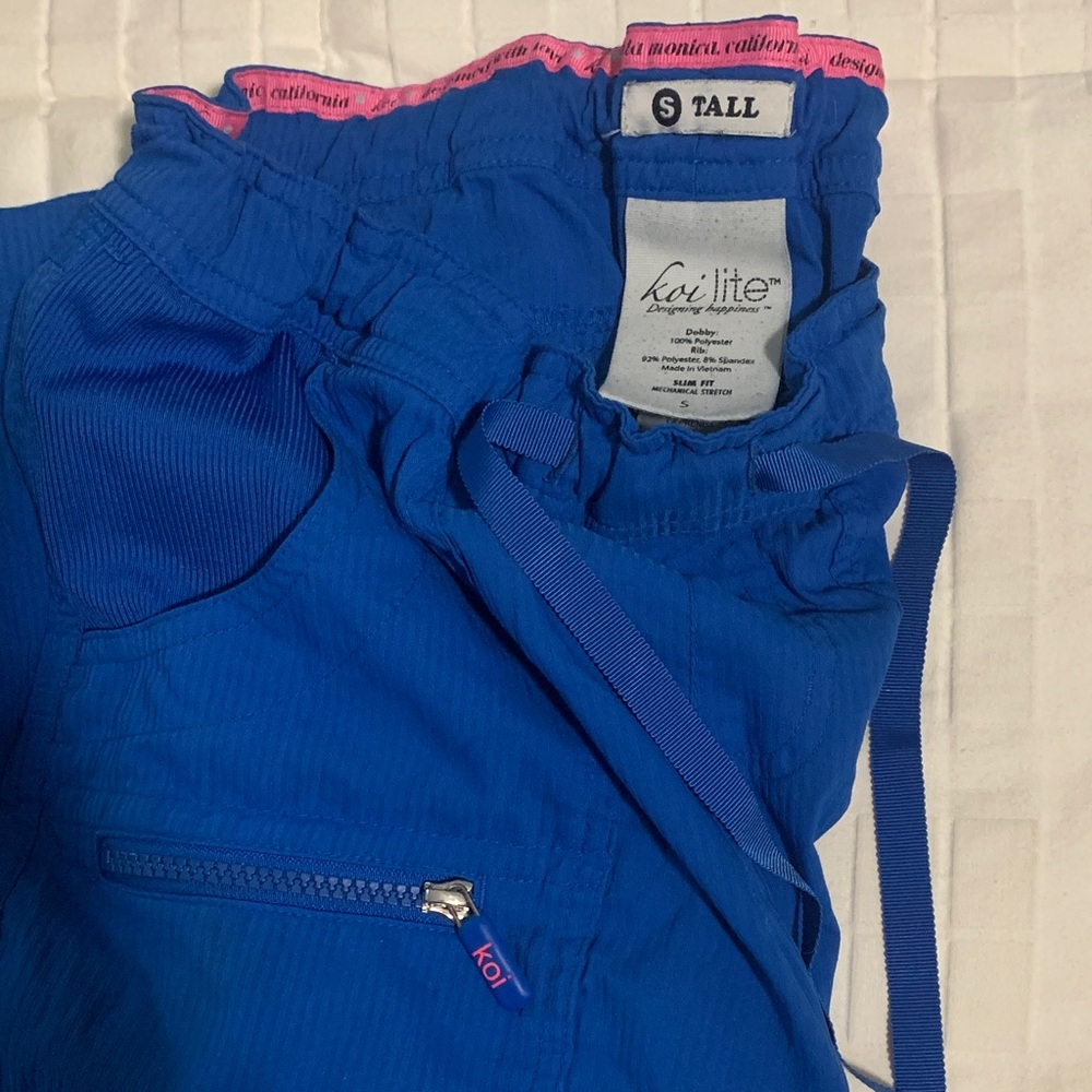 Womens blue scrub set